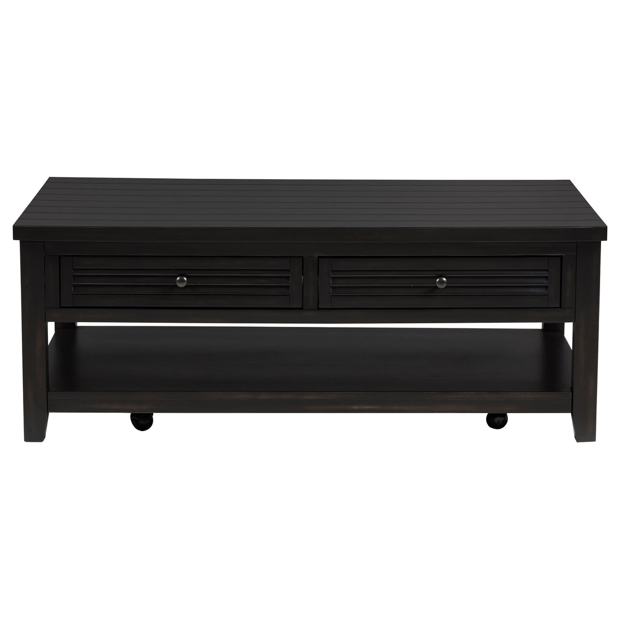 Concord 2-Drawer Coffee Table, Distressed Java