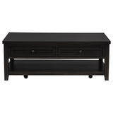 Concord 2-Drawer Coffee Table, Distressed Java