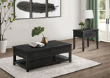 Concord 2-Drawer Coffee Table, Distressed Java