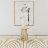 Touhy Round Solid Wood End Table, Natural Mango