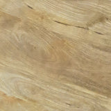 Touhy Round Solid Wood End Table, Natural Mango