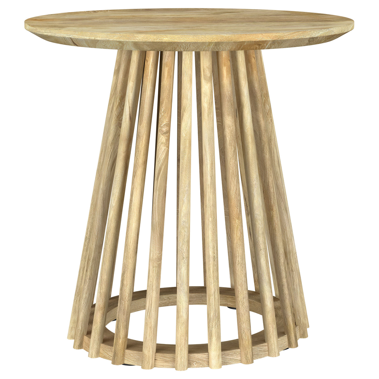 Touhy 2-Piece Round Coffee and End Table Set Natural Mango