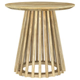 Touhy 2-Piece Round Coffee and End Table Set Natural Mango