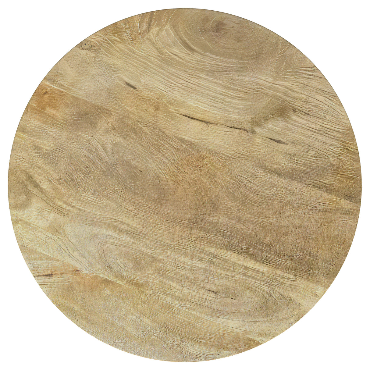 Touhy 2-Piece Round Coffee and End Table Set Natural Mango
