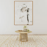 Touhy Round Solid Wood Cocktail Coffee Table Natural Mango