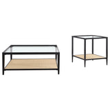 Amherst 2-Piece Black Coffee and End Table Set