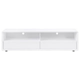 Ellice 71-Inch TV Stand Media Console, White High Gloss