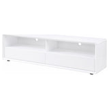 Ellice 71-Inch TV Stand Media Console, White High Gloss