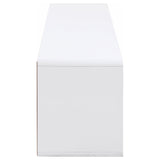 Ellice 71-Inch TV Stand Media Console, White High Gloss