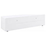 Ellice 71-Inch TV Stand Media Console, White High Gloss