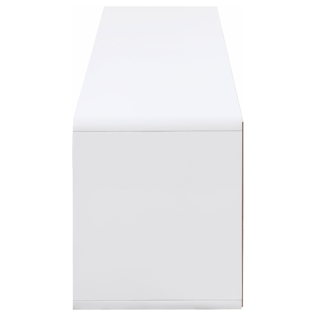 Ellice 71-Inch TV Stand Media Console, White High Gloss