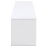 Ellice 71-Inch TV Stand Media Console, White High Gloss