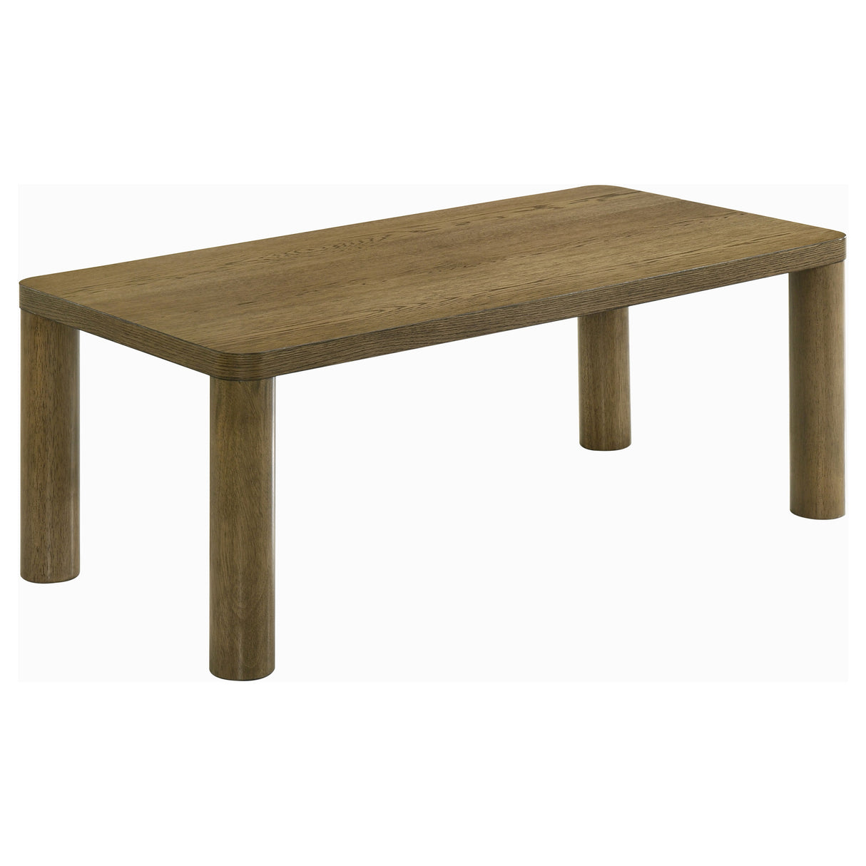 Castlewood Engineered Wood Cocktail Coffee Table, Brown Oak