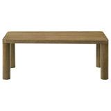 Castlewood Engineered Wood Cocktail Coffee Table, Brown Oak