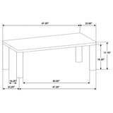 Castlewood Engineered Wood Cocktail Coffee Table, Brown Oak