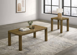 Castlewood Engineered Wood Cocktail Coffee Table, Brown Oak