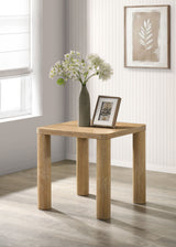 Castlewood Engineered Wood Accent Side Table Light Oak