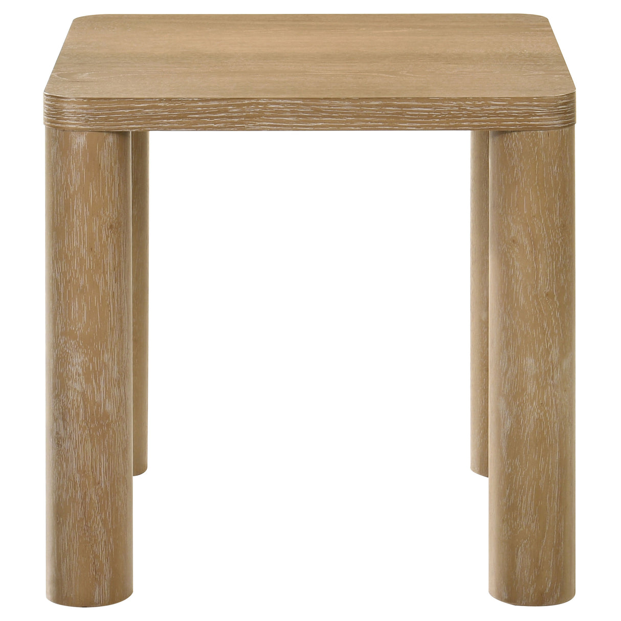 Castlewood Engineered Wood Accent Side Table Light Oak