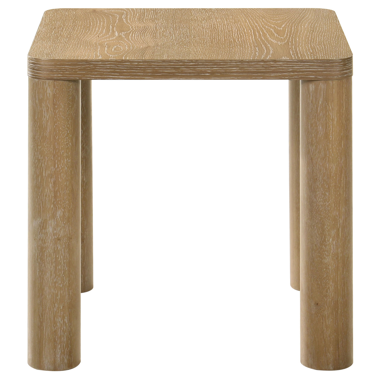 Castlewood Engineered Wood Accent Side Table Light Oak