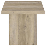 Devar Square End Table in Distressed Pine