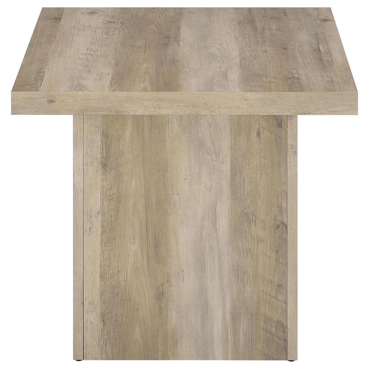Devar Square End Table in Distressed Pine