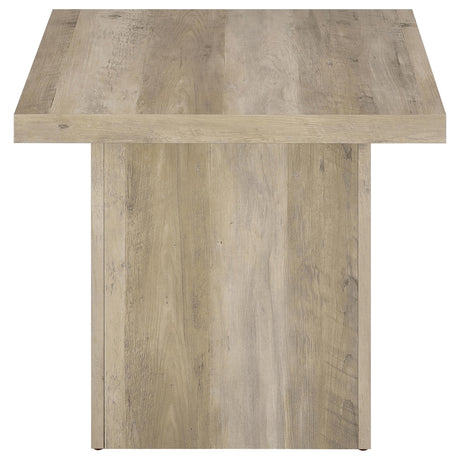 Devar Square End Table in Distressed Pine