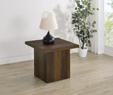 Devar Square Dark Pine End Table