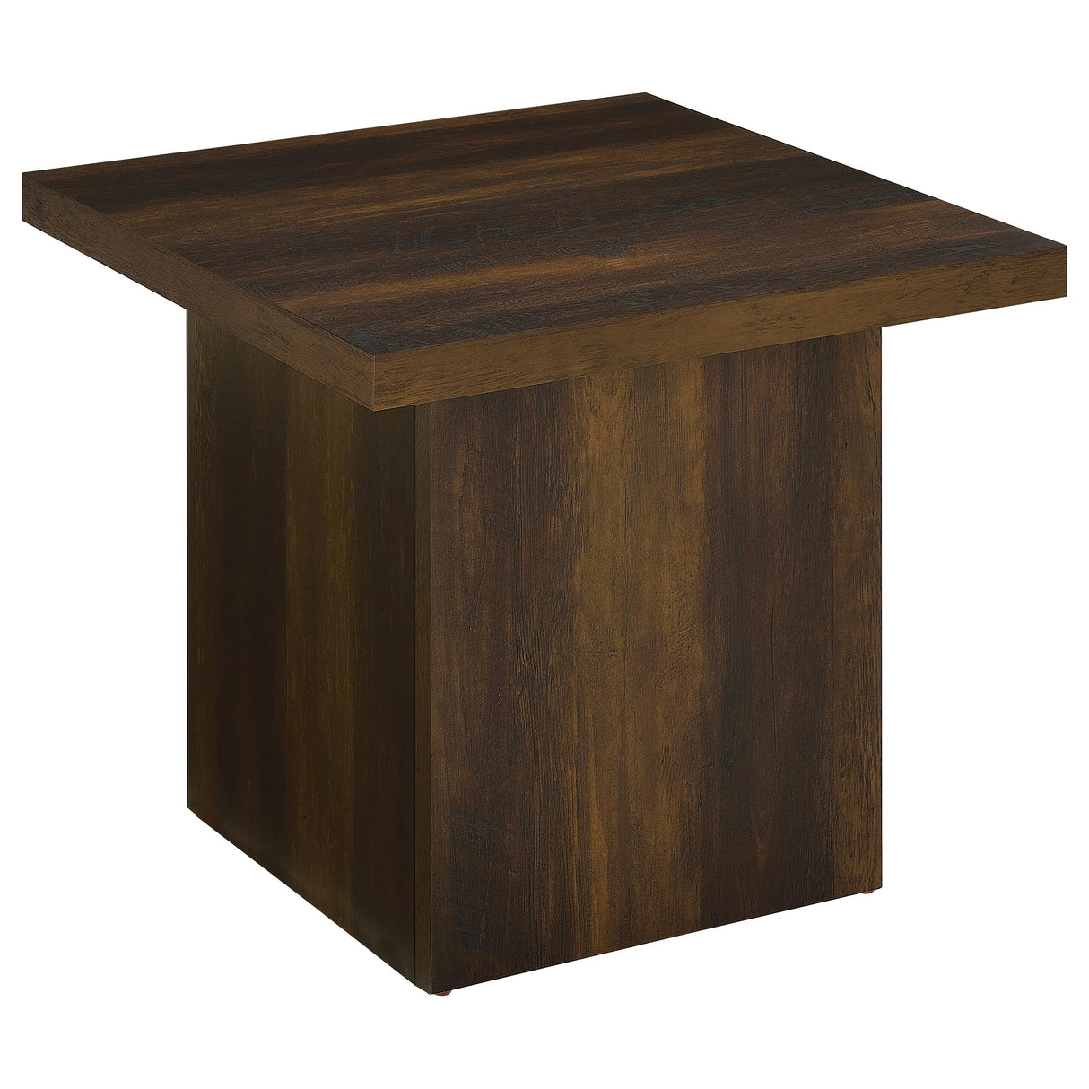 Devar 2-Piece Square Coffee and End Table Set Dark Pine