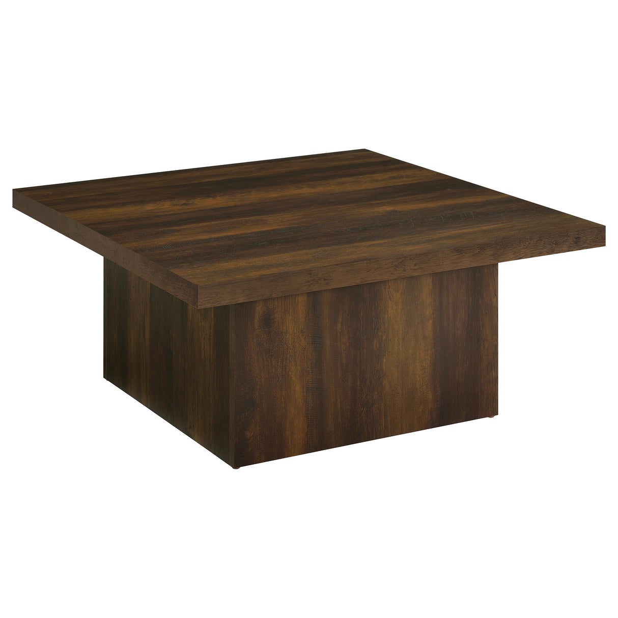 Devar Square Engineered Wood Cocktail Table Dark Pine