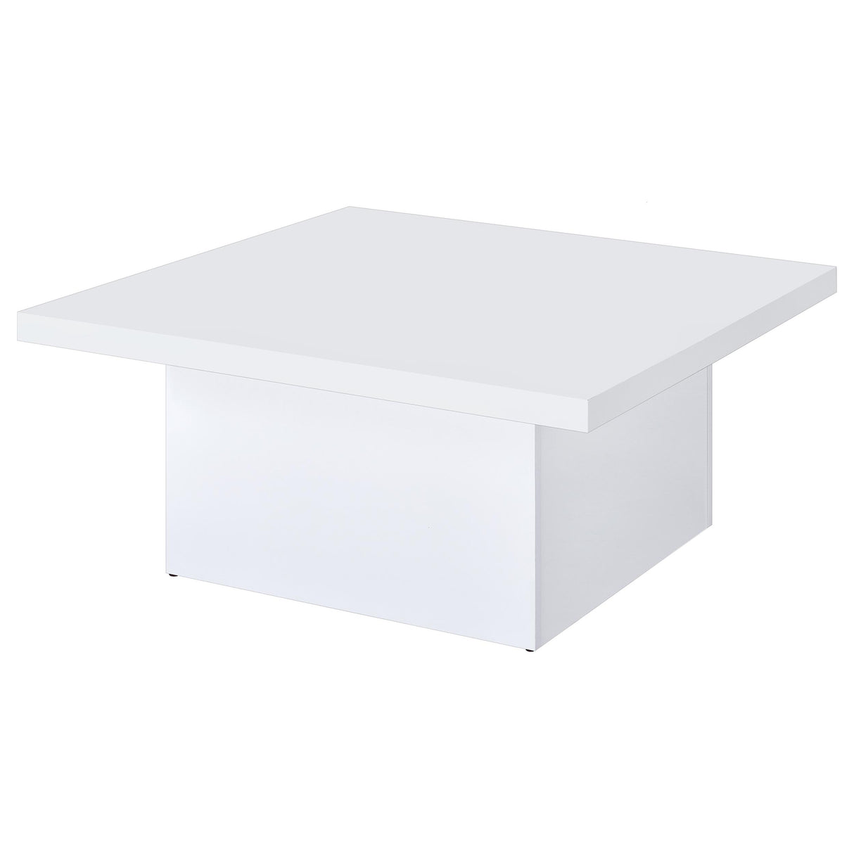 Devar Square Coffee Table in White High Gloss