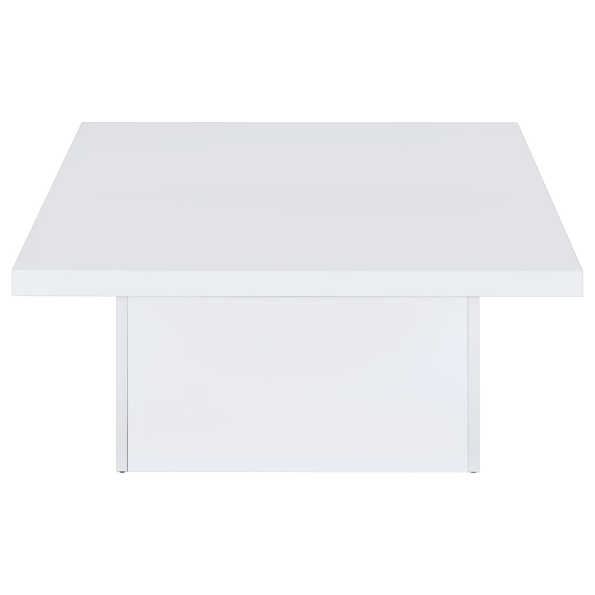 Devar Square Coffee Table in White High Gloss