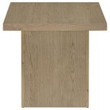 Devar Square Engineered Wood Side End Table in Latte