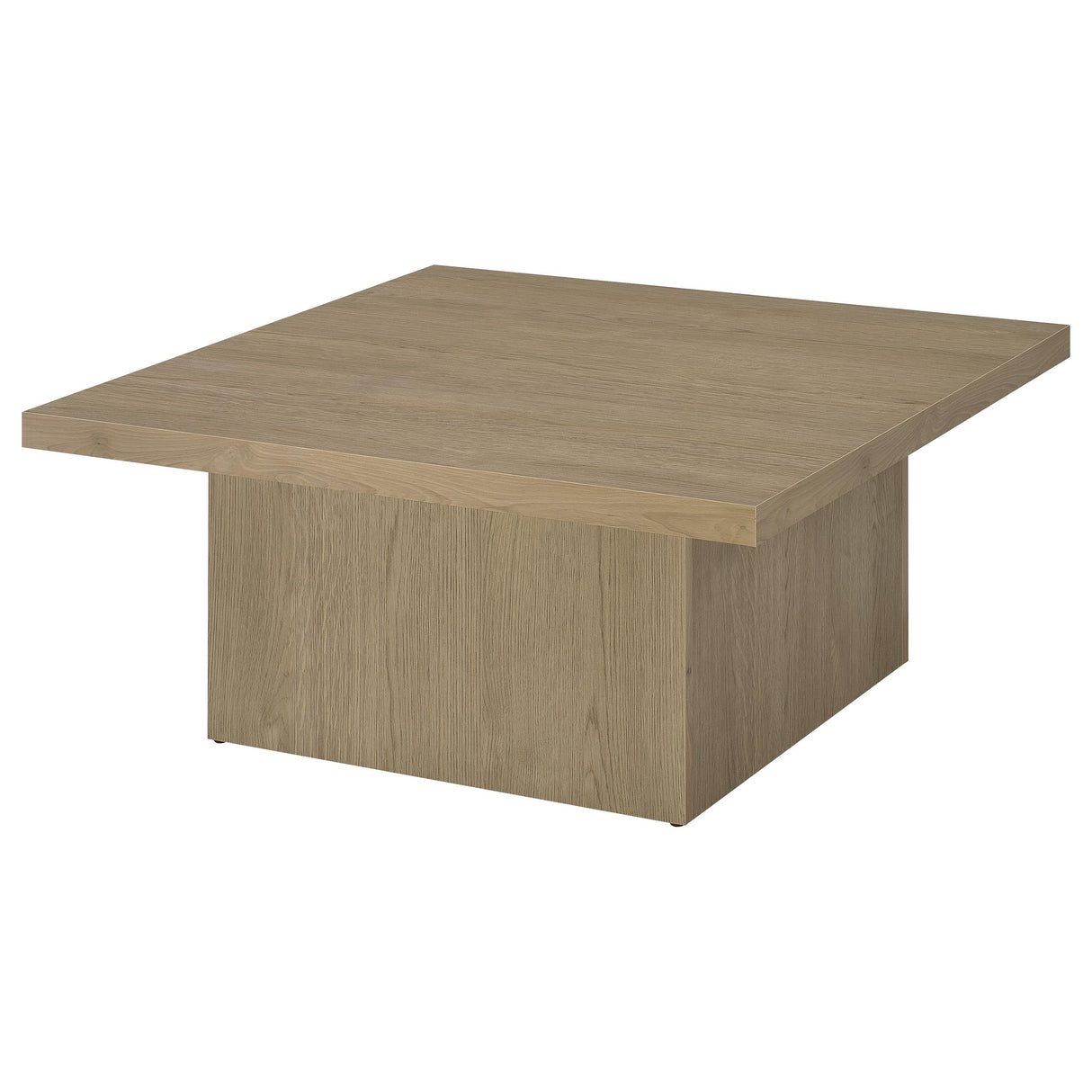 Devar Square Engineered Wood Cocktail Table, Latte
