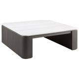 Charcoal MDF and Marble Coffee Table