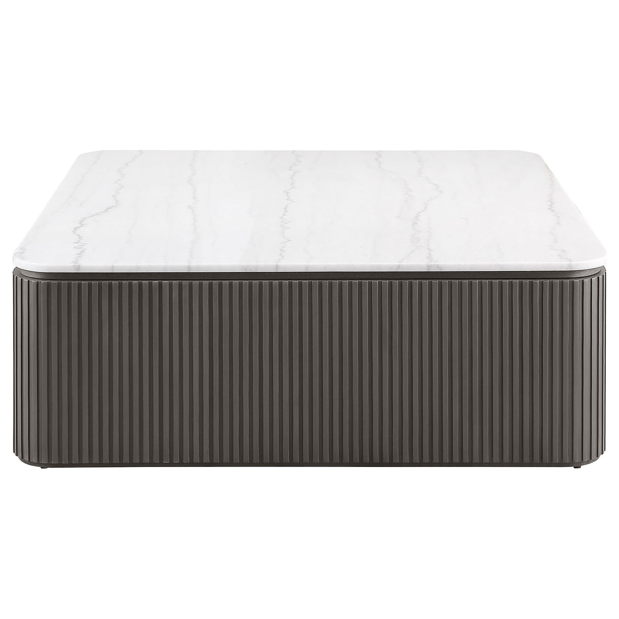 Charcoal MDF and Marble Coffee Table