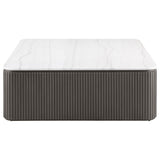Charcoal MDF and Marble Coffee Table