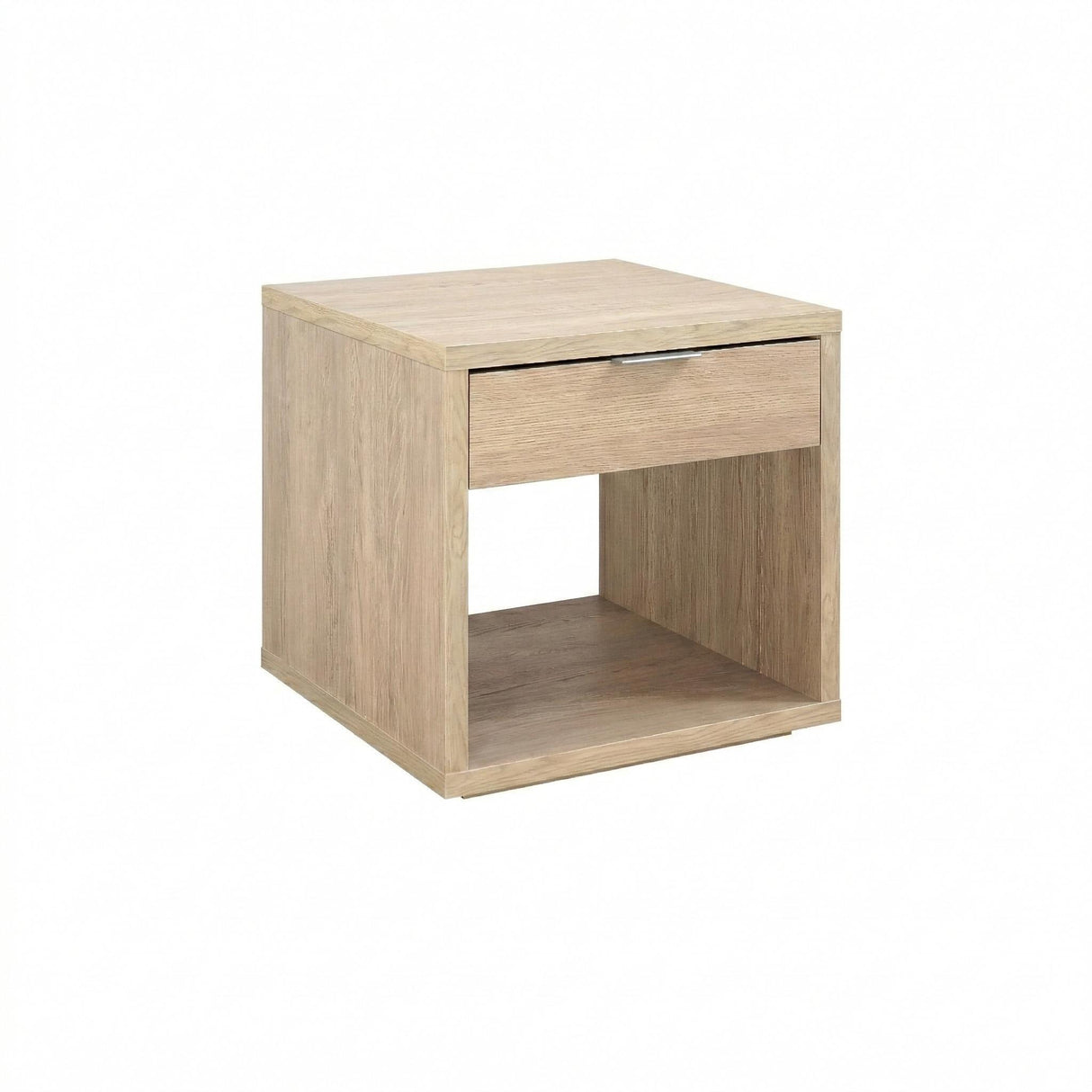 Latte Melamine End Table with Honeycomb Board Core