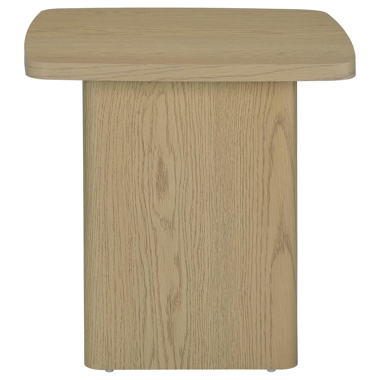 End Table in Greige Particle Board with Paper Laminate