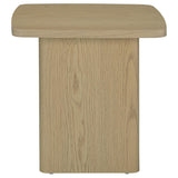 End Table in Greige Particle Board with Paper Laminate