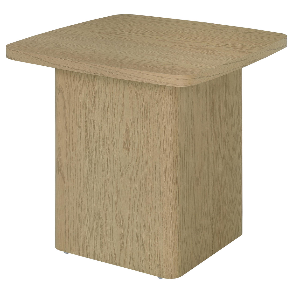End Table in Greige Particle Board with Paper Laminate