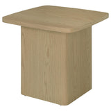 End Table in Greige Particle Board with Paper Laminate