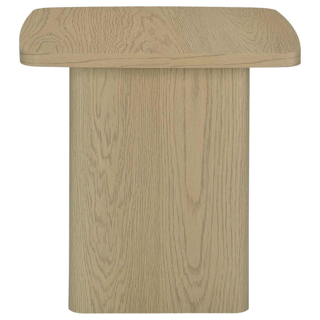 End Table in Greige Particle Board with Paper Laminate