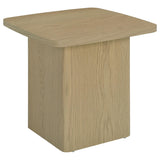 End Table in Greige Particle Board with Paper Laminate