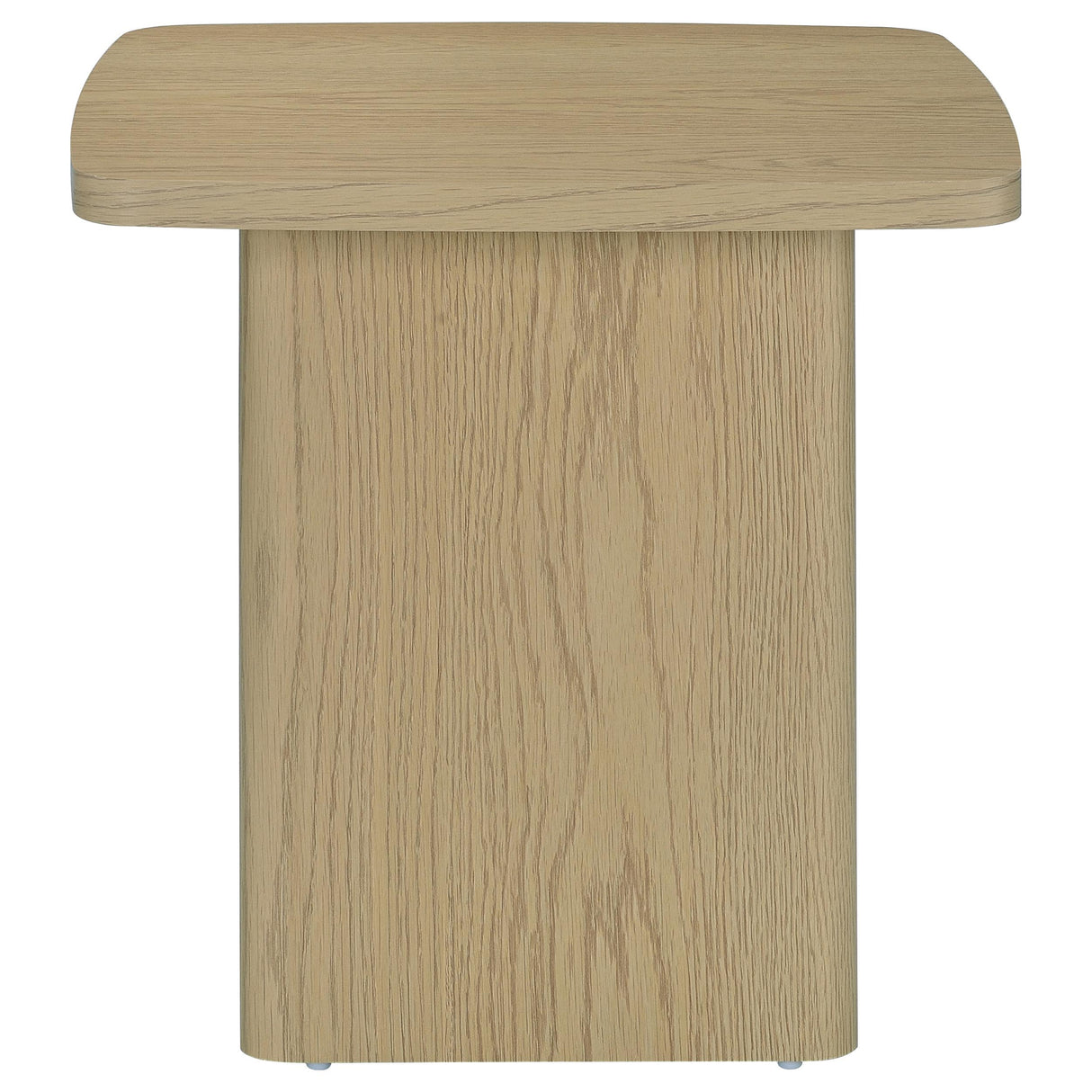 End Table in Greige Particle Board with Paper Laminate