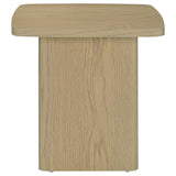 End Table in Greige Particle Board with Paper Laminate