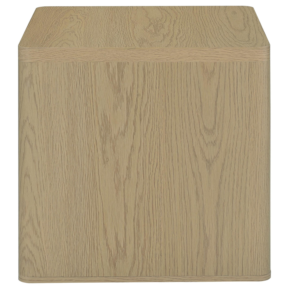 End Table in Greige Particle Board with Paper Laminate