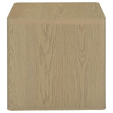 End Table in Greige Particle Board with Paper Laminate
