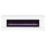 TV Stand Fireplace Console With Bluetooth Speaker