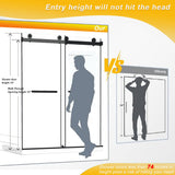 Frameless Double Sliding Shower Door