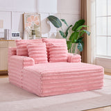 Oversized Chaise Lounge Chair Indoor With Pillows For Living Room